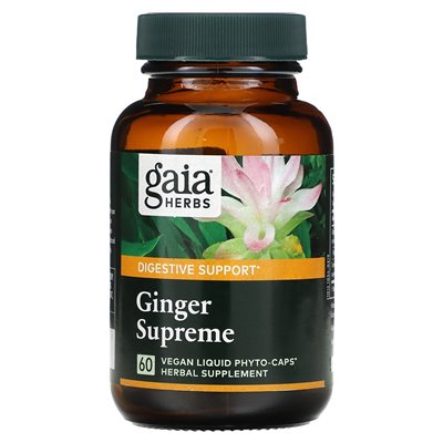 Gaia Herbs, Suplement Ginger Supreme, 60 Wegańskich Płynnych Phyto-Kapsułek Gaia Herbs, Suplement Ginger Supreme, 60 Wegańskich Płynnych Phyto-Kapsułek