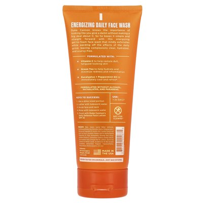 Duke Cannon Supply Co., Energiespendendes Gesichtswaschmittel für die tägliche Anwendung, 6 fl oz (177 ml)
