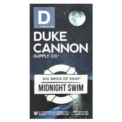Duke Cannon Supply Co., Big Brick of Bar Soap®, Midnight Swim, 10 uncji