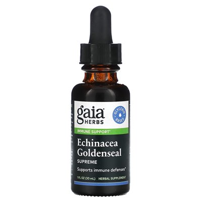 Gaia Herbs, Echinacea Goldenseal Supreme, 1 fl Oz (30 ml)