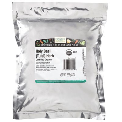 Frontier Co-op, Ekologiczna Święta Bazylia (Tulsi) Herb, 8 uncji (226 g)