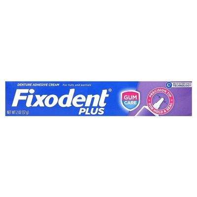 Fixodent, Plus, Krema Przyspieszająca Utrzymanie Dentystyczne, 2 uncji (57 g)