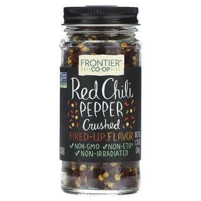 Frontier Co-Op, zmiażdżona czerwono chili, 1,2 uncji (34 g) Frontier Co-Op, zmiażdżona czerwono chili, 1,2 uncji (34 g)