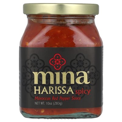 Mina, Harissa, marokański sos z czerwonej papryki, pikantny, 10 uncji (283 g) Mina, Harissa, marokański sos z czerwonej papryki, pikantny, 10 uncji (283 g)