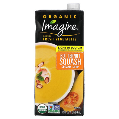 Imagine Soups, Bio-Cremesuppe, Butternusskürbis, 32 fl oz (946 ml)