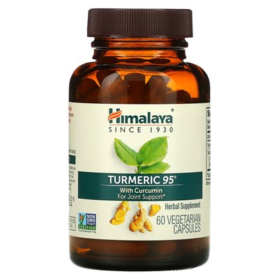 Himalaya, kurkuma 95 z kurkuminą, 60 kapsułek wegetariańskich