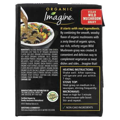 Imagine Soups, Organic Vegan Wild Sauce, 13.5 oz (382 g) Imagine Soups, Organic Vegan Wild Sauce, 13.5 oz (382 g)