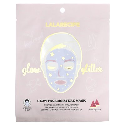 Lalarecipe, Glow Face Moisture Beauty Mask, 1 sheet, 0.81 oz (23 g)