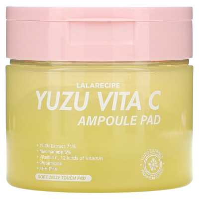 Lalarecipe, Yuzu Vita C Ampoule Pad, Illuminating Cosmetic Mask, 80 Pads, 5.07 fl oz (150 ml)