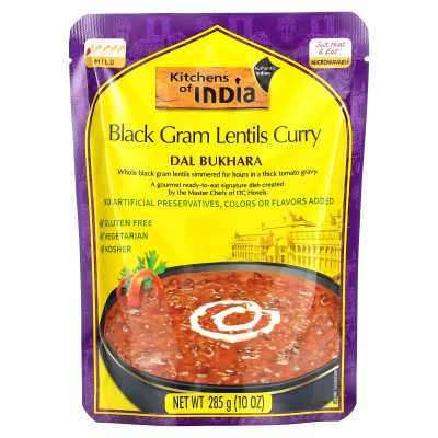 Kitchens of India, Dal Bukhara, Black Gram Lentils Curry, Mild, 10 uncji (285 g)