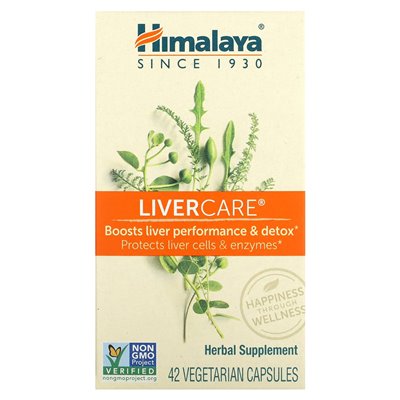 Himalaya, Livercare, 42 kapsułki wegetariańskie