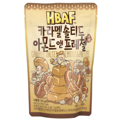 HBAF, gesalzenes Mandelbrezel-Karamell, 4,23 oz (120 g)