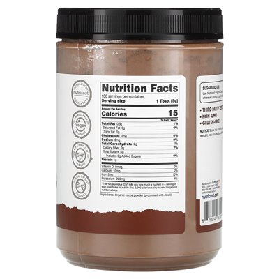 Nutricost, Pantry, Bio-Kakaopulver, ungesüßt, 24,3 oz (680 g)