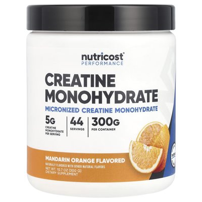 Nutricost, wydajność, monohydrat kreatyny, mandaryna pomarańczowa, 10,7 uncji (300 g) Nutricost, wydajność, monohydrat kreatyny, mandaryna pomarańczowa, 10,7 uncji (300 g)
