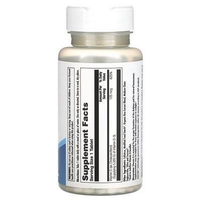 Kal, D-3, 125 MCG (5000 IU), 60 tabletek