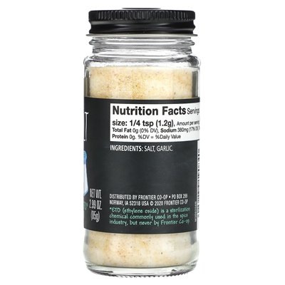 Frontier Co-Op Knoblauchsalzgewürz, 2,99 oz (85 g)