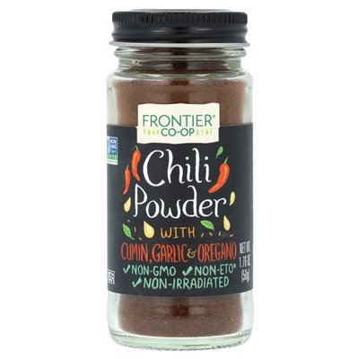Frontier Co-op Chilipulver mit Kreuzkümmel, Knoblauch und Oregon, 1,76 oz (50 g)