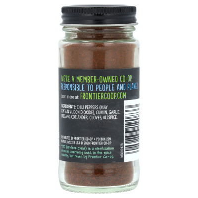 Frontier Co-op Chili Powder with Cumin, Garlic and Oregon, 1.76 oz (50 g)