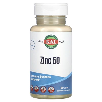 Calcium, zinc 50, 60 tablets