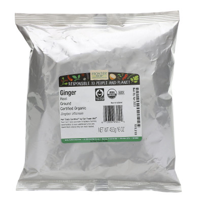Frontier Co-op, organiczne podmiot imbiru, 16 uncji (453 g)