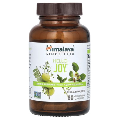 Himalaya, Hello Joy, Wsparcie nastroju z Ashwagandha, 60 kapsułek wegetariańskich