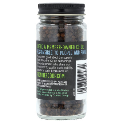 Frontier Co-Op, Bio-Pfefferkörner aus Vietnam, schwarz, 60 g (2,12 oz.)