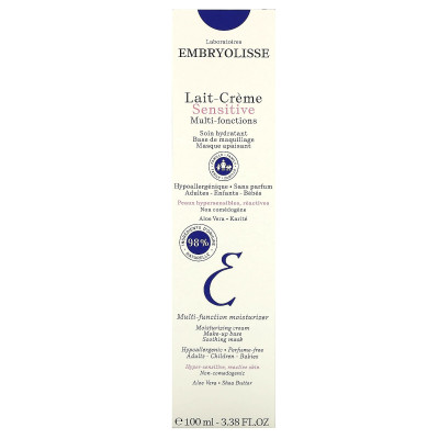 Embryolisse, wielofunkcyjny krem ​​nawilżający, wrażliwy, 3,38 fl oz (100 ml)