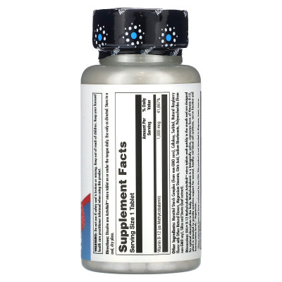 KAL, B-12 Metylokobalamina, malina, 1000 mcg, 90 mikro tabletek KAL, B-12 Metylokobalamina, malina, 1000 mcg, 90 mikro tabletek