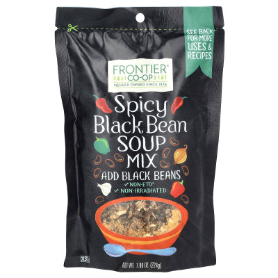 Frontier Co-op, würzige schwarze Bohnensuppe, 7,9 oz (224 g)