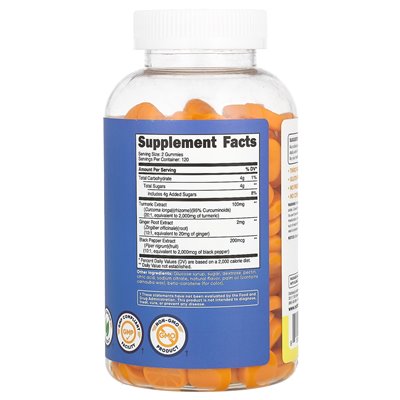 Nutricost, Turmeric, Lemon, 240 Gummies Nutricost, Turmeric, Lemon, 240 Gummies