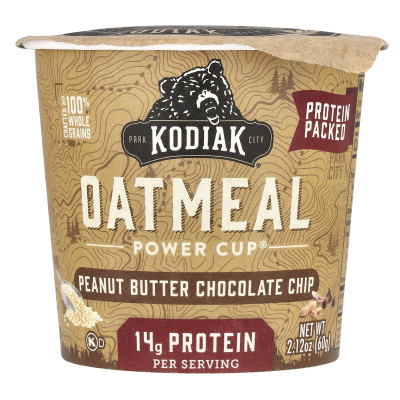 Kodiak Cookies, Oatmeal Power Cup®, Chocolate Chocolate Chief, 2.12 oz (60 g)