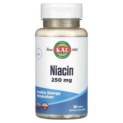 Kal, niacyna, 250 mg, 100 tabletek