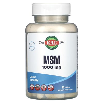 Kal, MSM, 1000 mg, 80 tabletek Kal, MSM, 1000 mg, 80 tabletek
