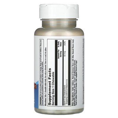 Kal, D-3, cynamon, 50 mcg (2000 IU), 100 żuć