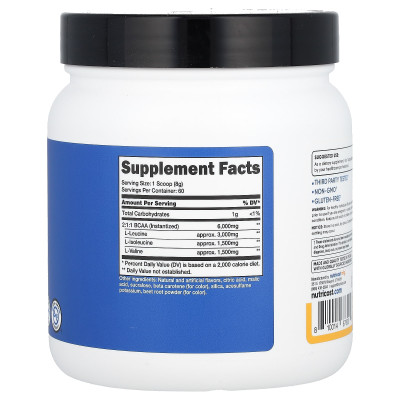 Nutricost, Performance, BCAA, Orange Mango, 17,1 uncji (480 g)