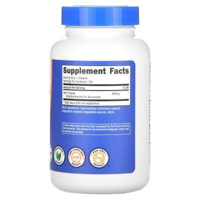 Nutricost, pszczoły propolis, 500 mg, 120 kapsułek