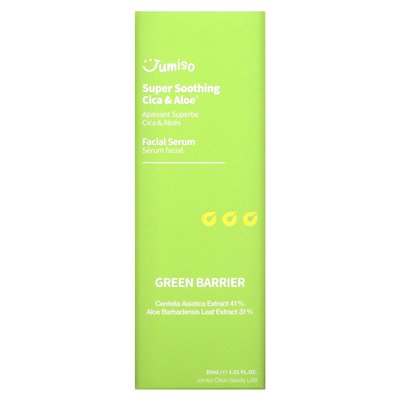 Jumiso, super kojące surowicę twarzy, CICA & Aloe, 1,01 Fl Oz (30 ml) Jumiso, super kojące surowicę twarzy, CICA & Aloe, 1,01 Fl Oz (30 ml)