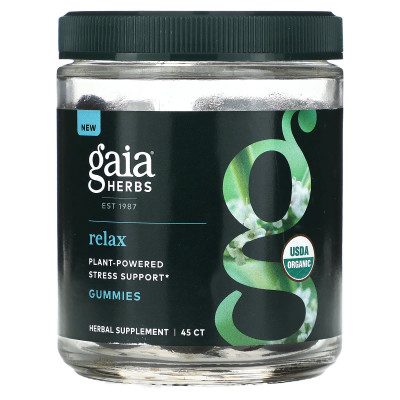 Gaia Herbs, Relaks, 45 Guma-Cukierki Gaia Herbs, Relaks, 45 Guma-Cukierki