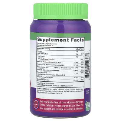 The Truth of Nature, Essential Iron + B Vitamins, Zinc Gum, Natural Grapes, 60 Gummies