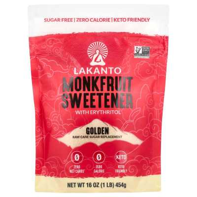 Lakanto, Monkfruit Sweet with Erythritol, Golden, 16 oz (454 g)