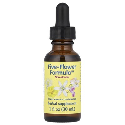 Flower Essence Services, pięciokrotny Formula ™, Flower Essence Combination, Bezalkoholowa, 1 Fl Oz (30 ml)
