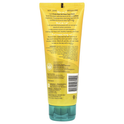 Himalaya, świeży start, olej przezroczysty do mycia twarzy, cytryna, 3,4 fl oz (100 ml)