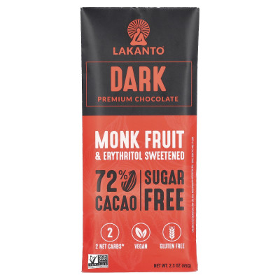 Lakanto, Premium Dark Chocolate, 2.3 oz (65 g)