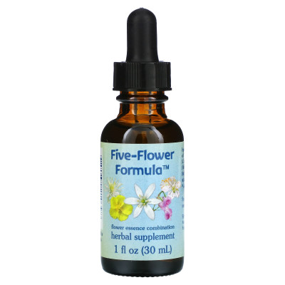 Flower Essence Services, Formuła pięciokrotnego, kombinacja Essence Flower, 1 Fl Oz (30 ml)