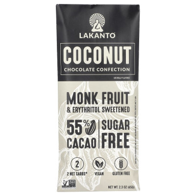 Lakanto, Coconut Chocolate Conflection, 2.3 oz (65 g)