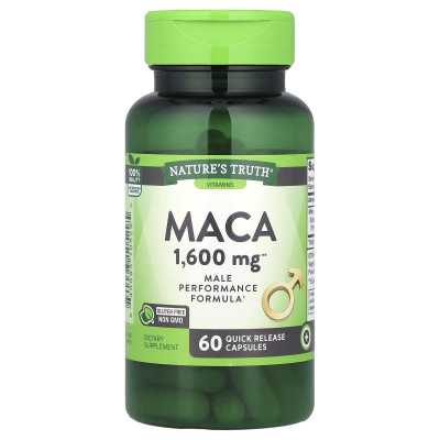 Nature's Truth, Maca, 1600 mg, 60 Kapseln mit schneller Wirkstofffreisetzung
