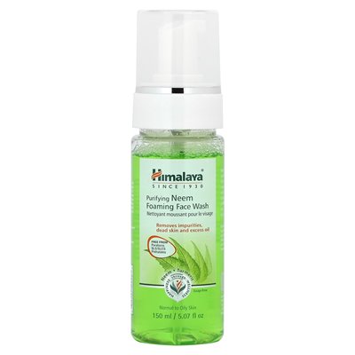 Himalaja, oczyszczający Neem pieniący się mycie twarzy, normalna do tłustej skóry, 5,07 fl oz (150 ml) Himalaja, oczyszczający Neem pieniący się mycie twarzy, normalna do tłustej skóry, 5,07 fl oz (150 ml)