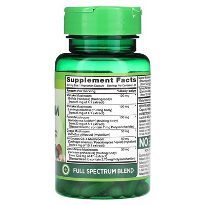 Nature's Truth, Super 8 Grzybowe kompleks, 60 wegetariańskich kapsułek Nature's Truth, Super 8 Grzybowe kompleks, 60 wegetariańskich kapsułek