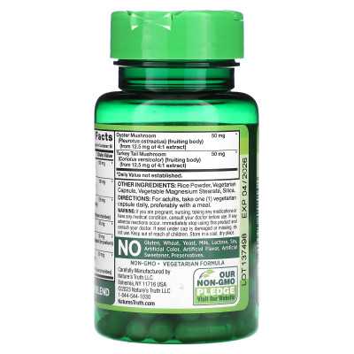 Nature's Truth, Super 8 Grzybowe kompleks, 60 wegetariańskich kapsułek Nature's Truth, Super 8 Grzybowe kompleks, 60 wegetariańskich kapsułek