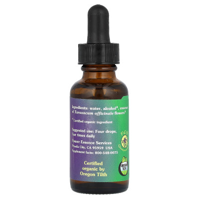 Flower Essence Services, Dandelion Flower Essence, 1 Fl Oz (30 ml)